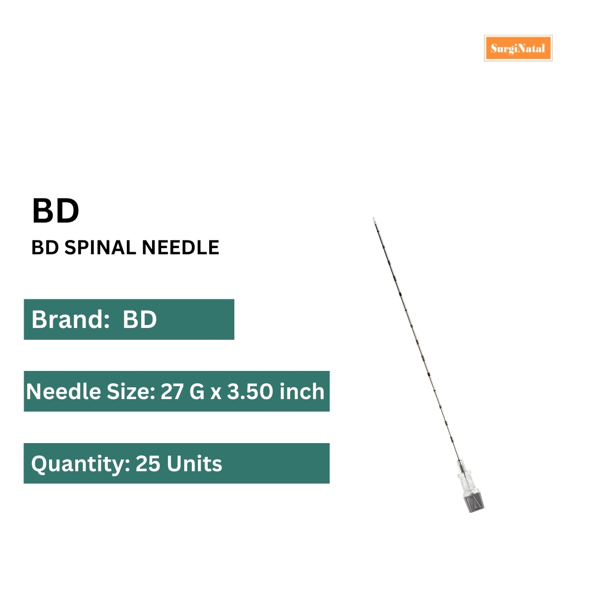 bd 27g spinal needle