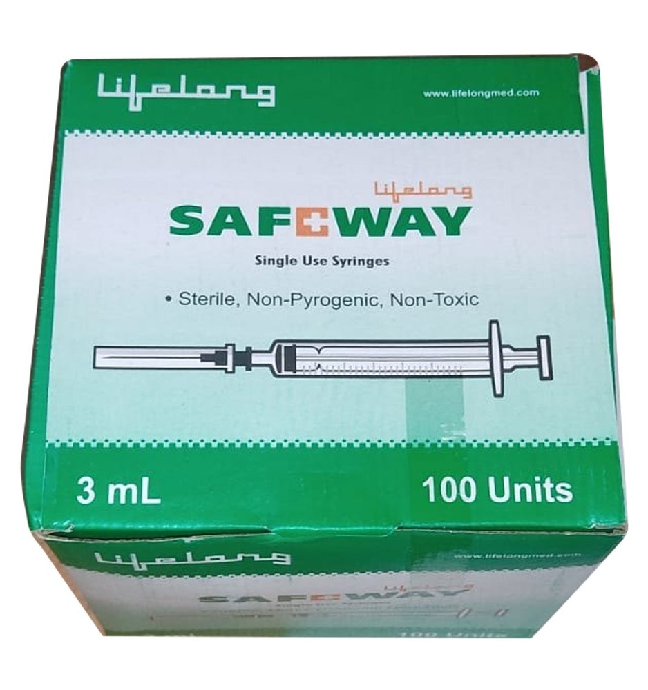 Lifelong Safeway Syringe 3ml (100 Units)