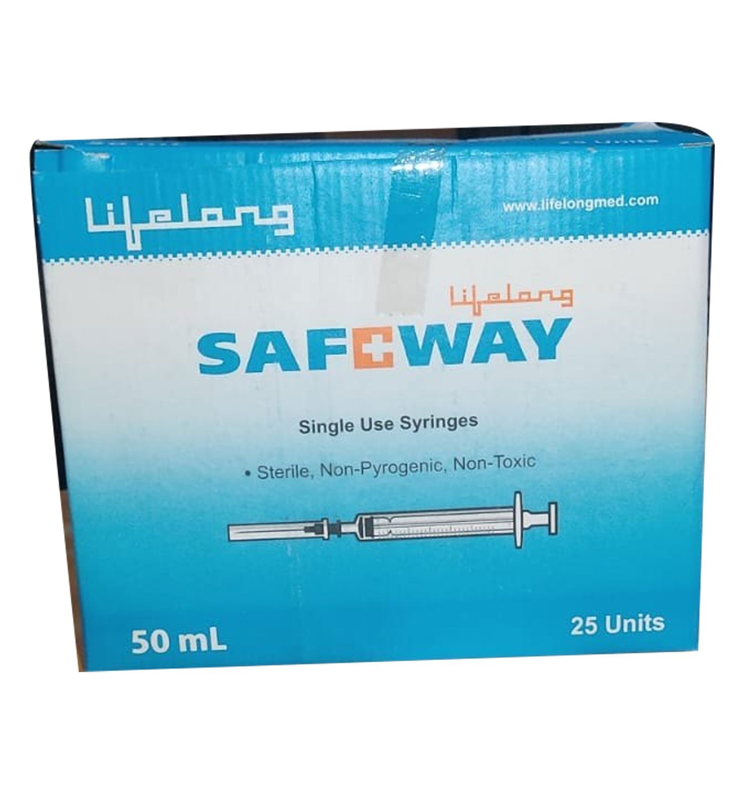 lifelong Safeway Syringe 50ml (25 Units)