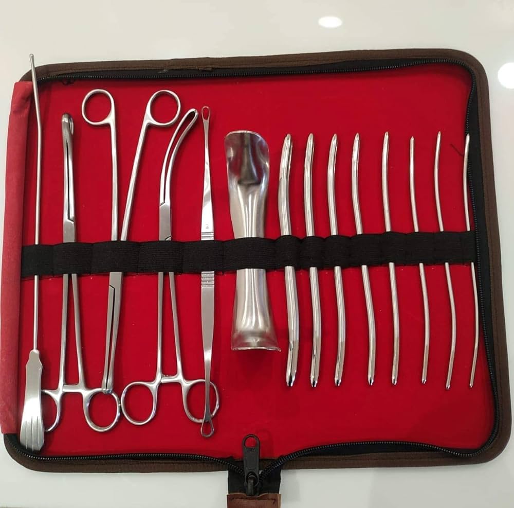 DNC Instruments Kit  for Gynecology - RUSTPROOF