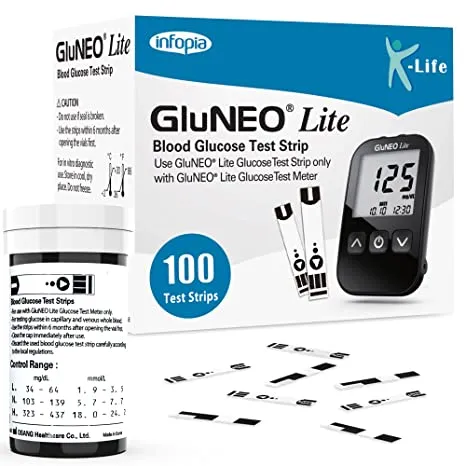 Gluneo Lite Blood Glucose Strip 100