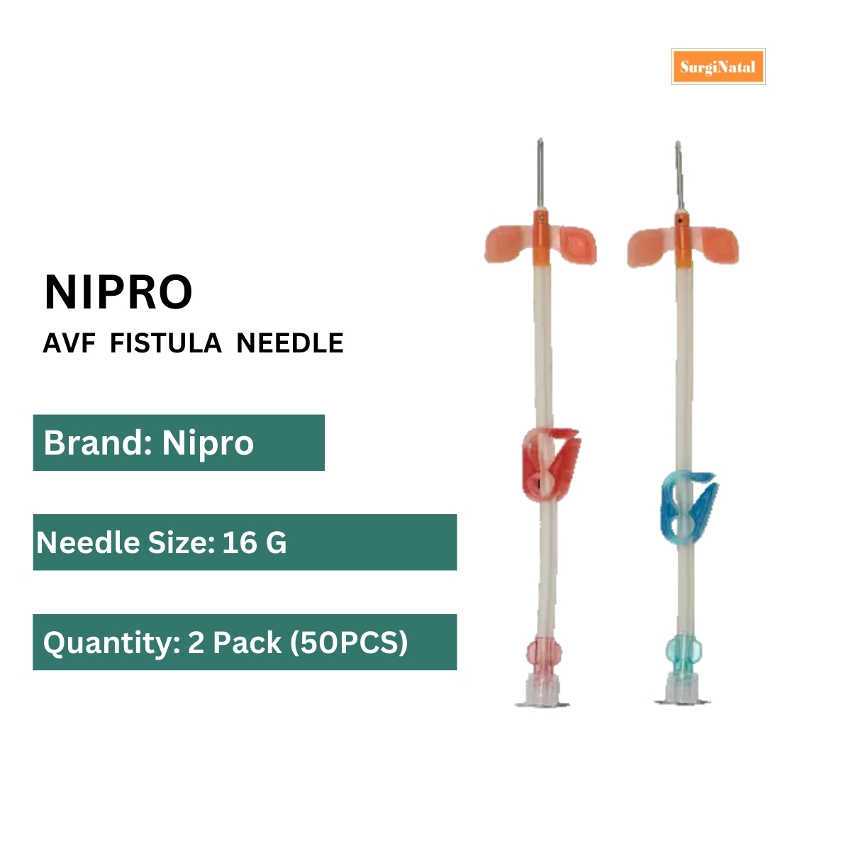 nipro av fistula needle - 2 needle pack