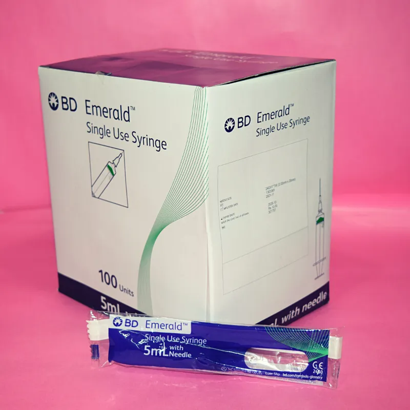 BD 5ml Syringe - 24G - 100 Units Pack