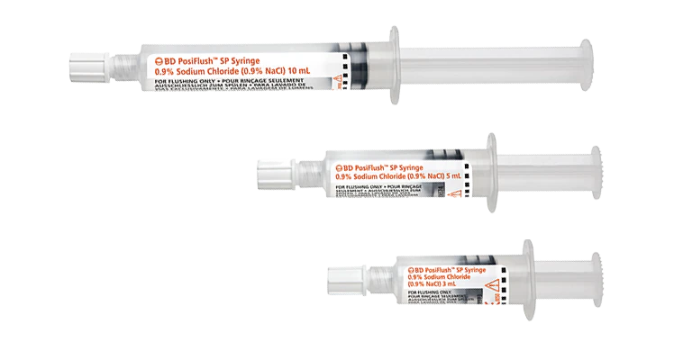 bd posiflush sp prefilled saline syringe