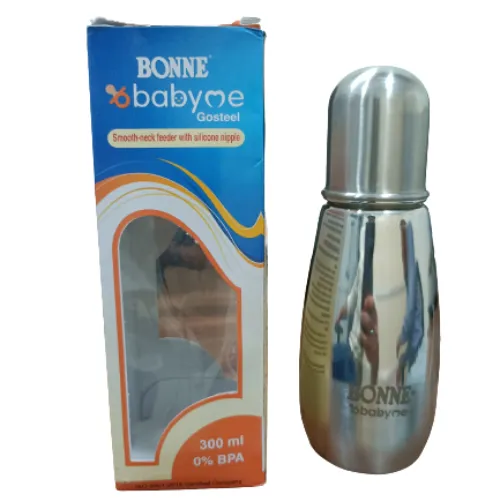 Bonne Steel Milk Bottle For Kids-300 ML