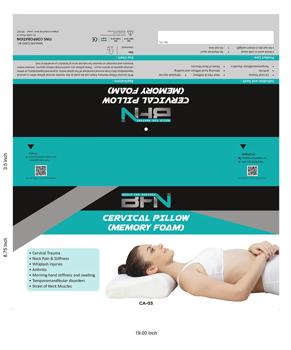 bfn cervical pillow (memory foam) - universal