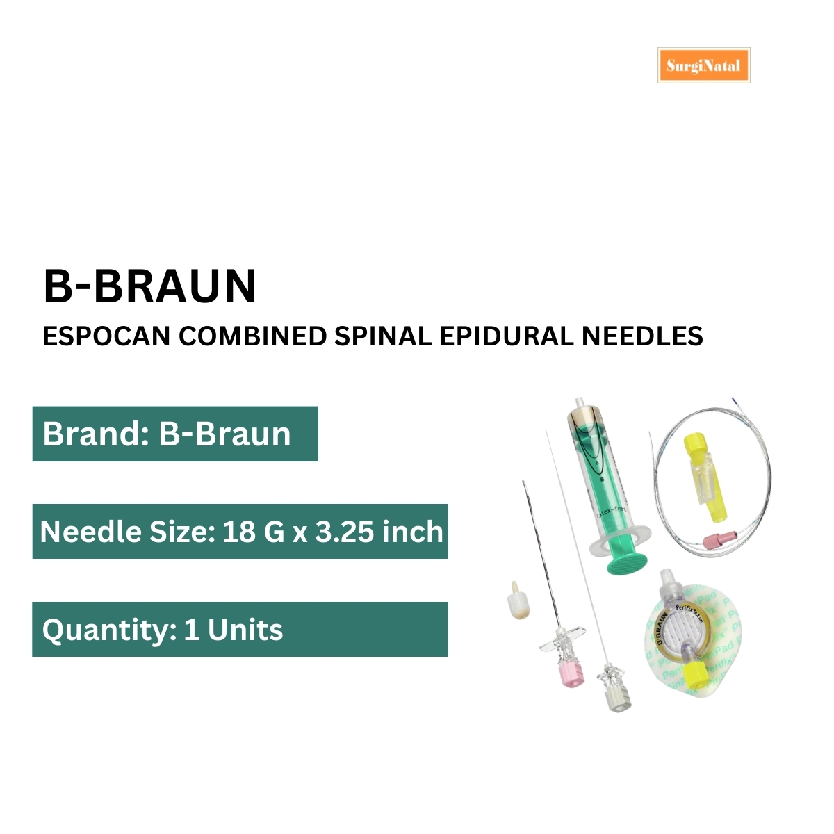  espocan combined spinal epidural needles