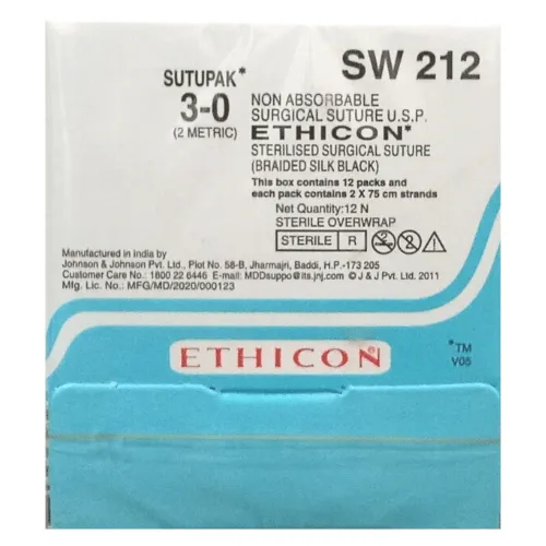 Ethicon Sutupak Suture USP 3-0 SW 212, 12 Foils