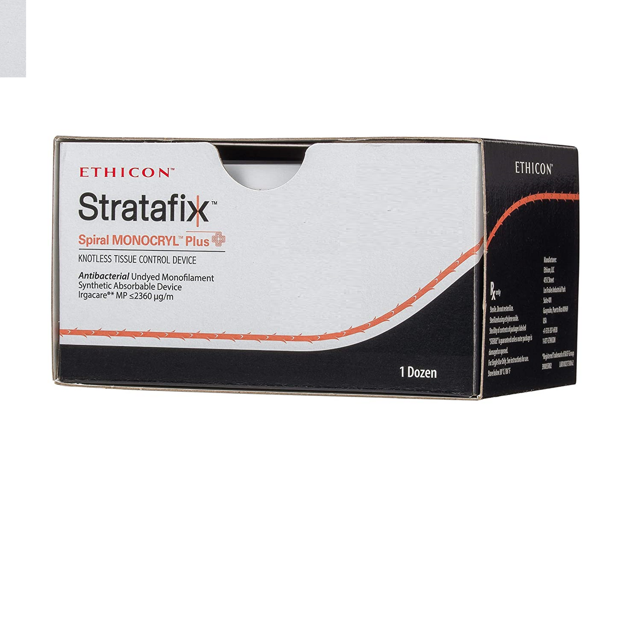 Ethicon Stratafix Spiral Monocryl Plus Sutures USP 4-0, 1/2 Circle Taper Point SH - SXMP1B437 -12 Foils