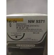 Ehicon PDS II Sutures USP 0, 1/2 Circle Round Body Heavy NW9371P