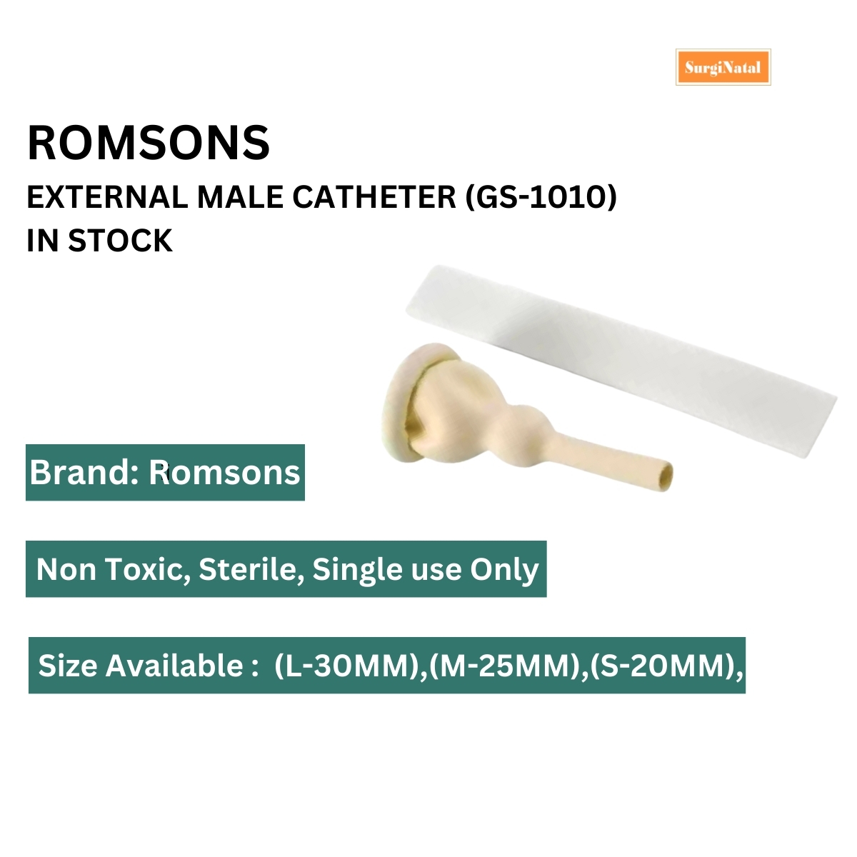 romsons external male catheter (gs-1010)