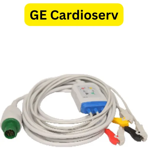 ECG-EKG Cable- GE Cardioserv-3 leads Compatible