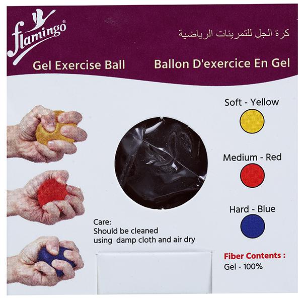 flamingo gel exercise ball - medium red