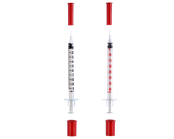 Polymed U-40 Insulin Syringe -100 Units Pack
