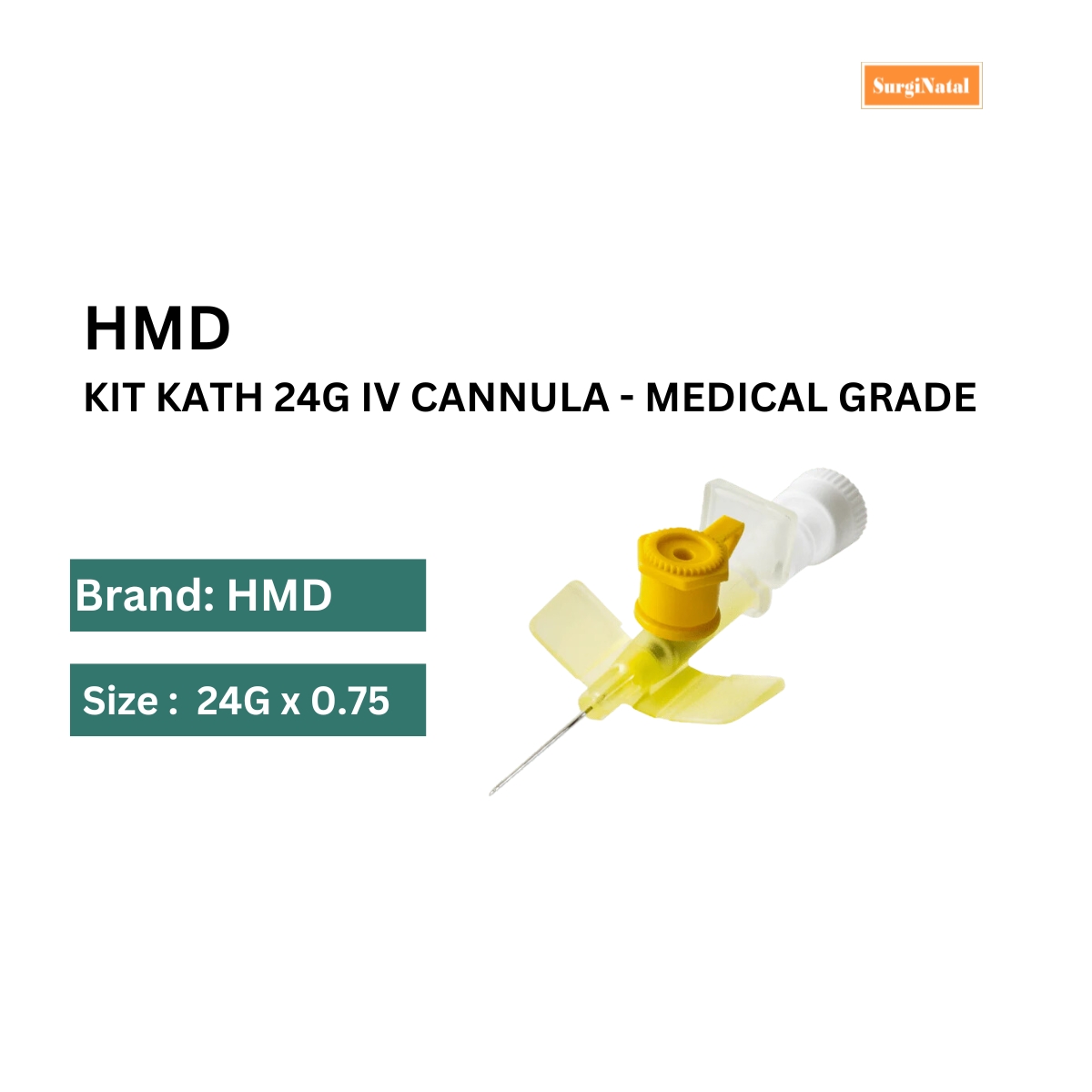 hmd kit kath 24g iv cannula - medical grade