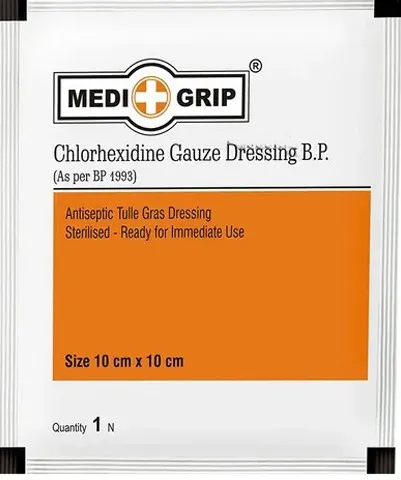 Medigrip Chlorhexidine Gauze Dressing 10CM X 10CM