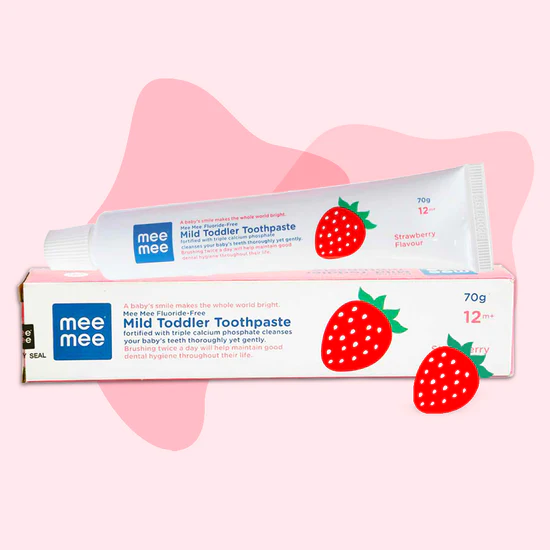 Mee Mee Fluoride Free Mild Toddler Toothpaste With Ttiple Calcium 70gm