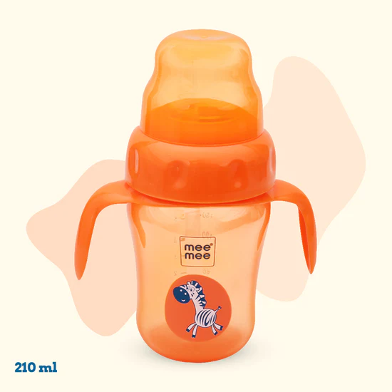 Mee Mee Spout And Straw Sipper silicone Cup 210 ml
