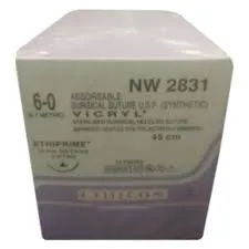 Ethicon Vicryl Sutures USP 6-0, 3/8 Circle Cutting Ethiprime - NW2831