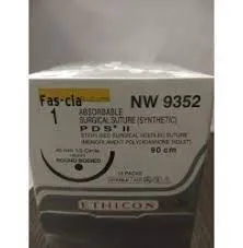 Ehicon PDS II Sutures USP 1, 1/2 Circle Round Body Heavy NW9352