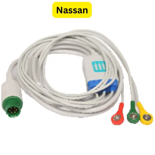 ECG/EKG Cable- Nassan-3 leads