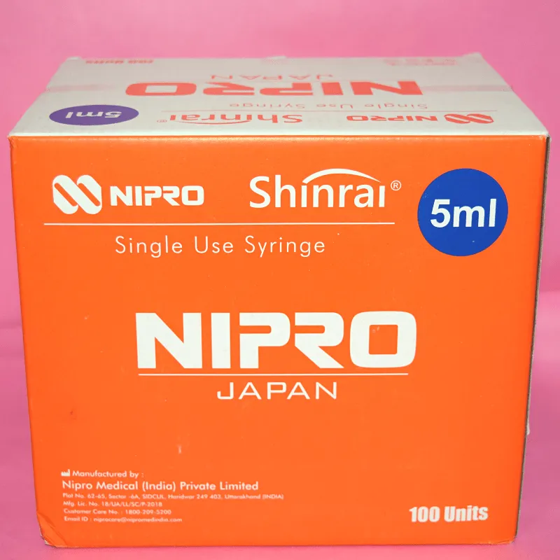 Nipro Shinrai 5ml 24G (100 Pcs)