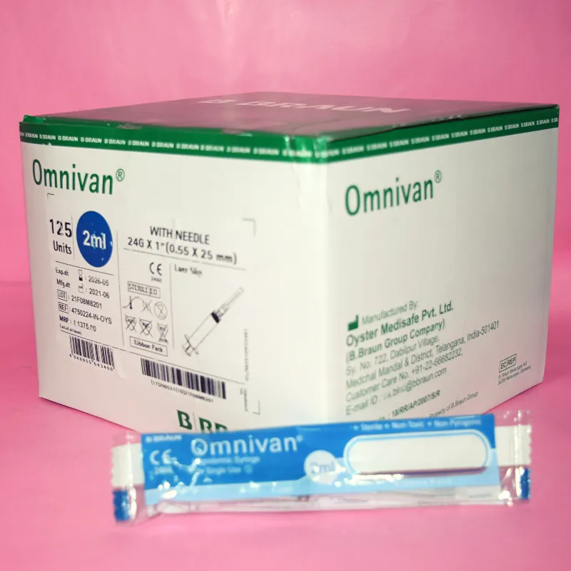 B Braun Omnivan 2ml Syringe - 125 Units Pack