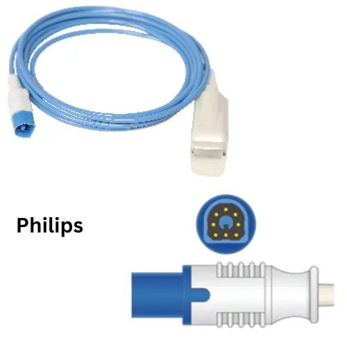 Spo2 sensor probe - Philips Monitors compatible -3Mtr Cable