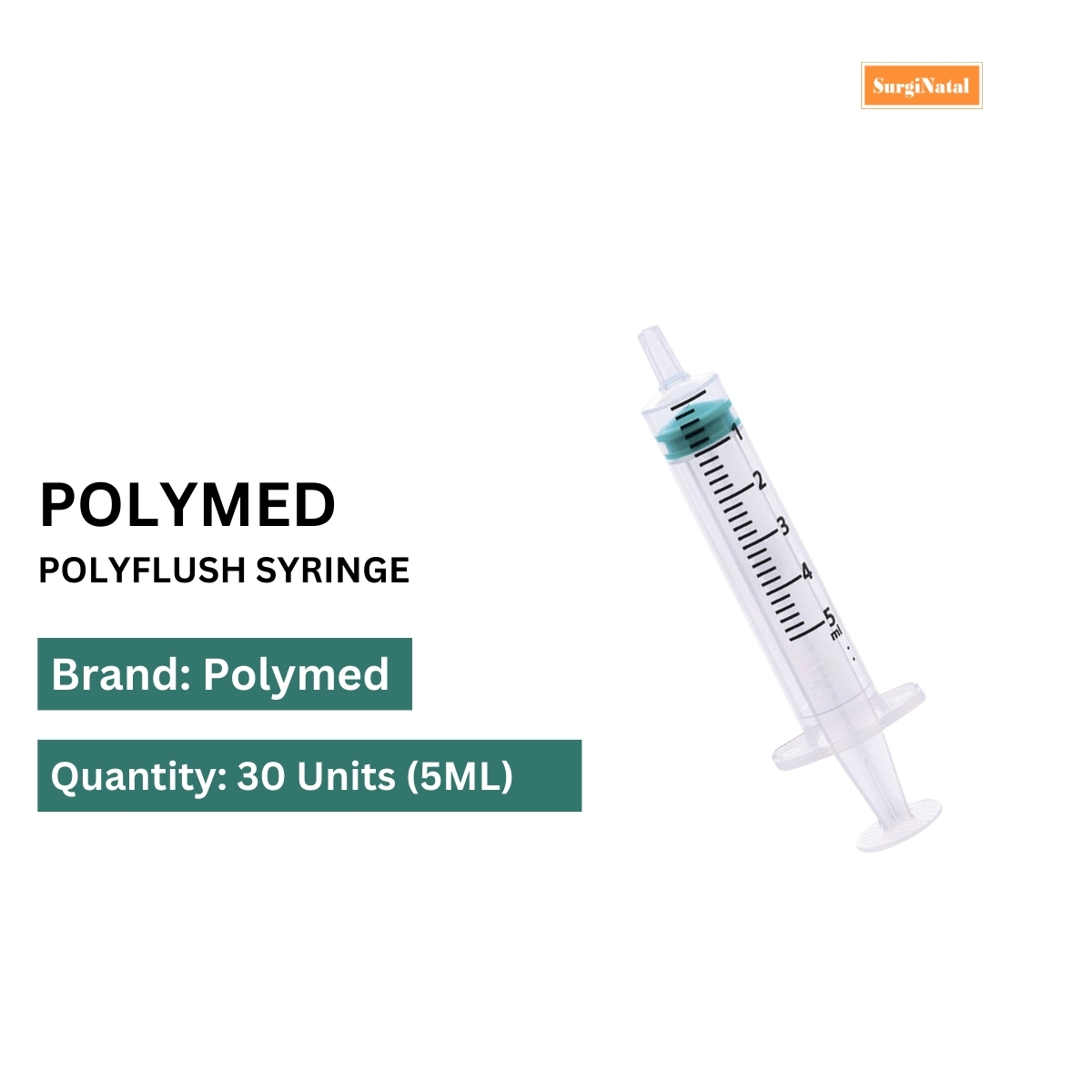  polymed polyflush syringe 5ml