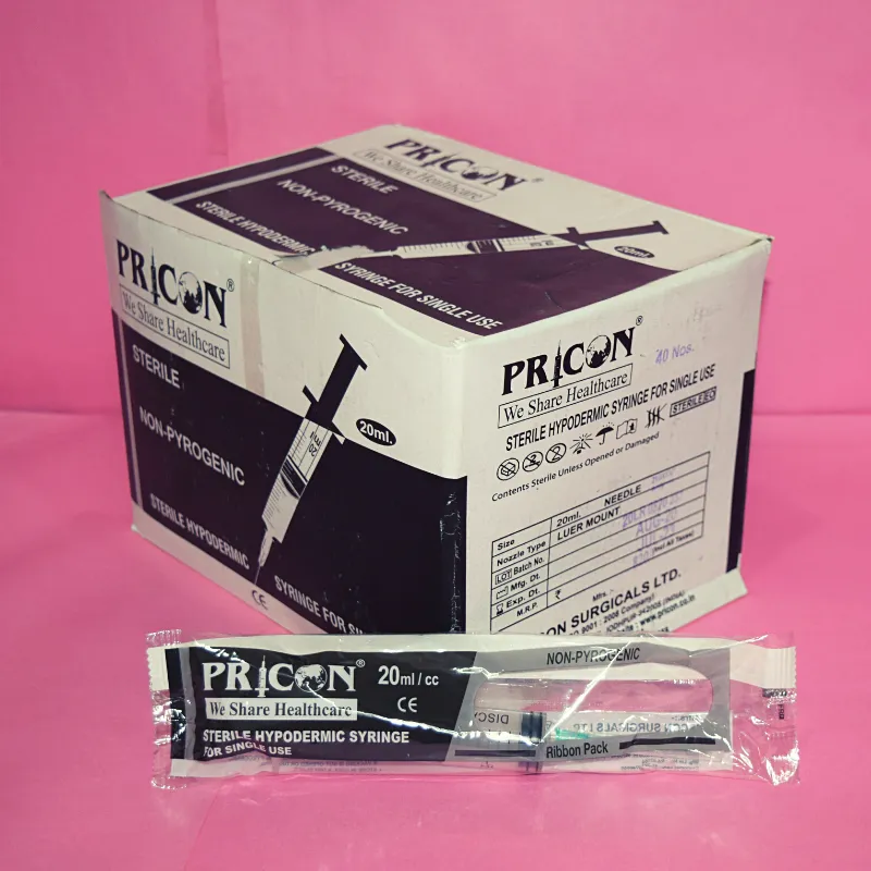 Pricon 20ml Syringe - 40 Units Pack