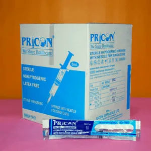 Pricon 5ml Syringe - 100 Units Pack