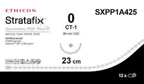 Ethicon Stratafix Symmetric PDS Plus Unidirectional Sutures USP 1, 36 mm 1/2 Circle Taper Point CT-1 - SXPP1A425