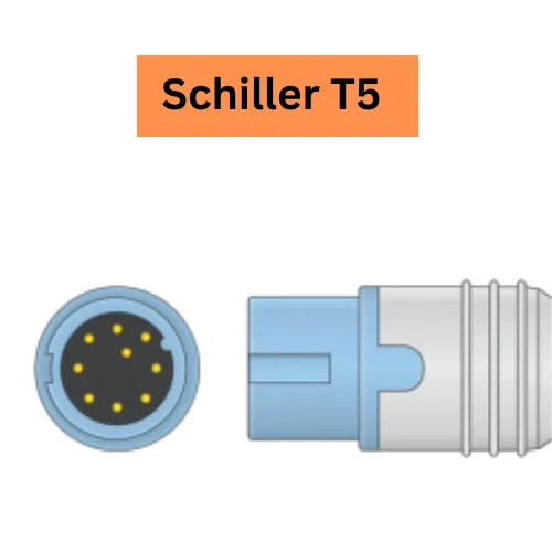 Spo2 sensor probe - Schiller T5 Monitors compatible -3Mtr Cable