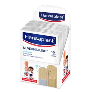 Hansaplast Silverhealing Washproof Bandage -12 SHEETS Packs