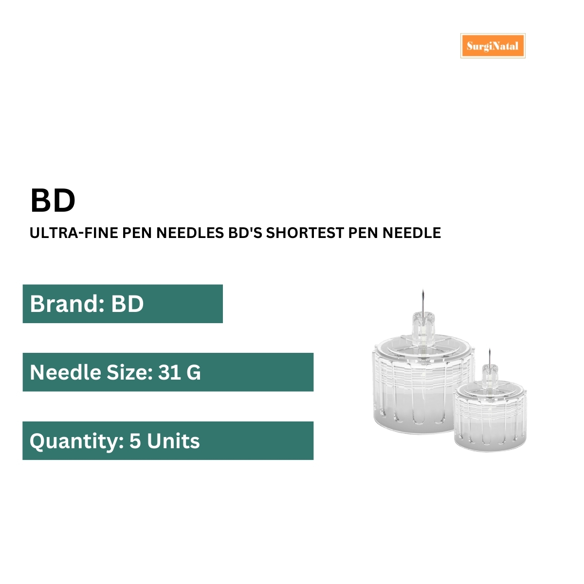 bd ultra fine pen needles (5 piece)