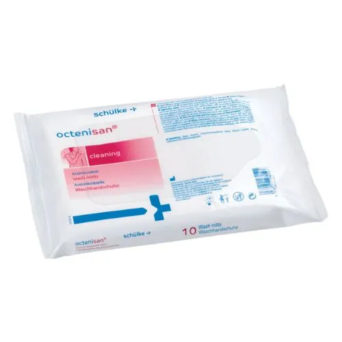 schulke octenisan body cleaning wash mitts/disinfection wipes