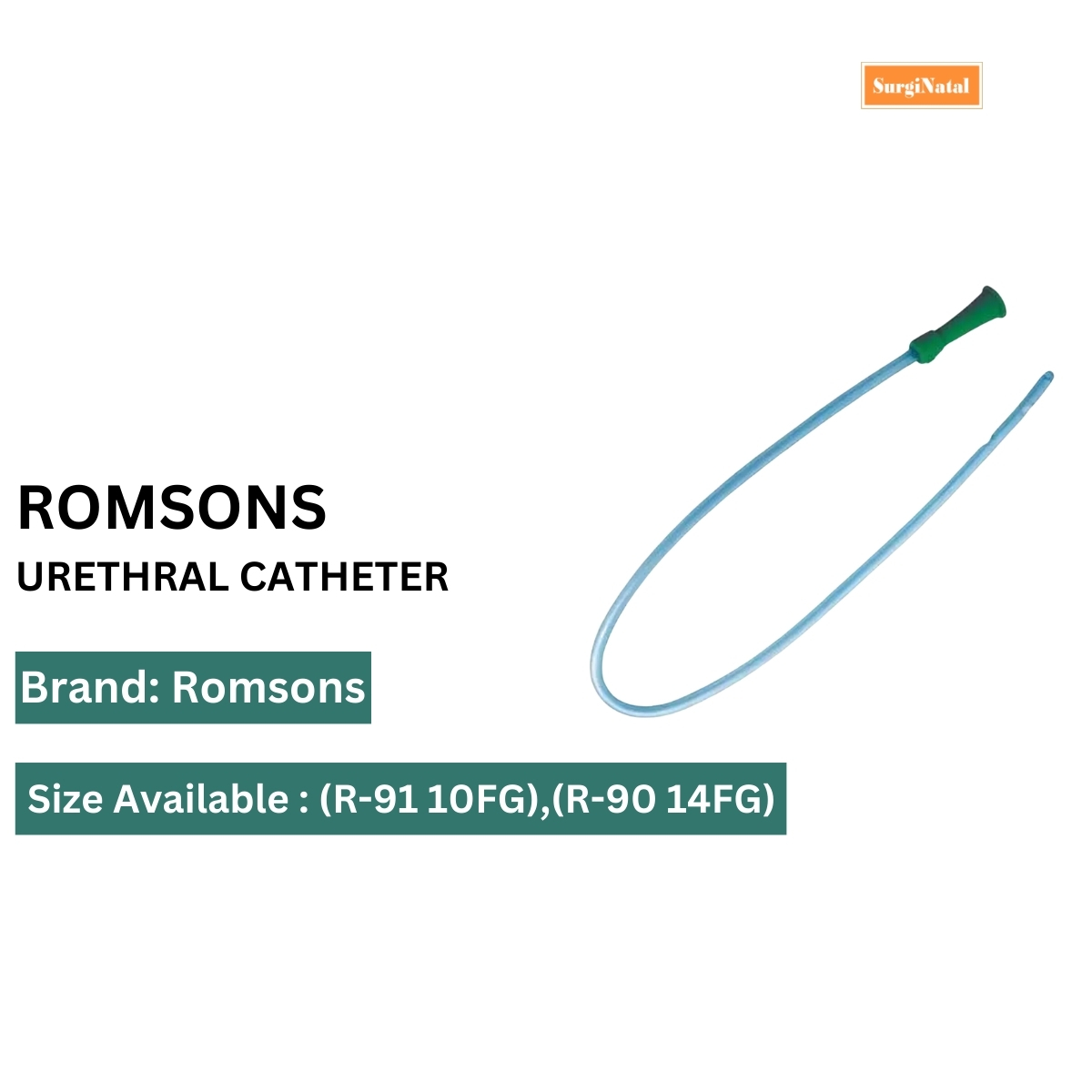 romsons urethral catheter r-90/r-91