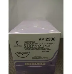 Ethicon Vicryl Plus Sutures USP 0, 1/2 Circle Round Body - VP 2338