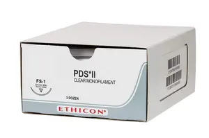 Ethicon PDS II Sutures USP 5-0, 1/2 Circle Round Body RB-2 Double W9201H