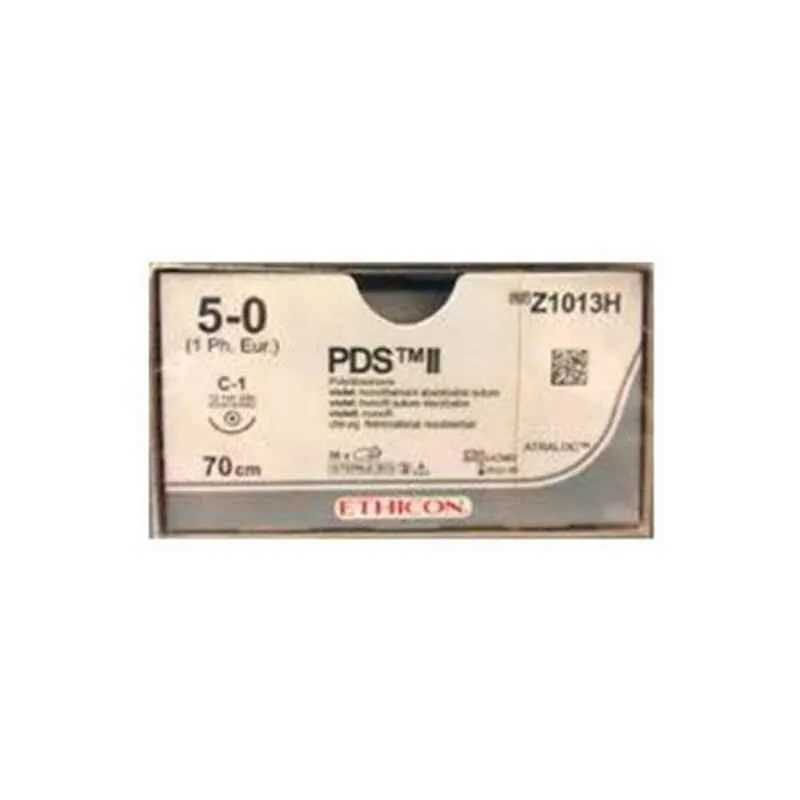 Ethicon PDS II Sutures USP 5-0, 3/8 Circle Round Body - Z1013H