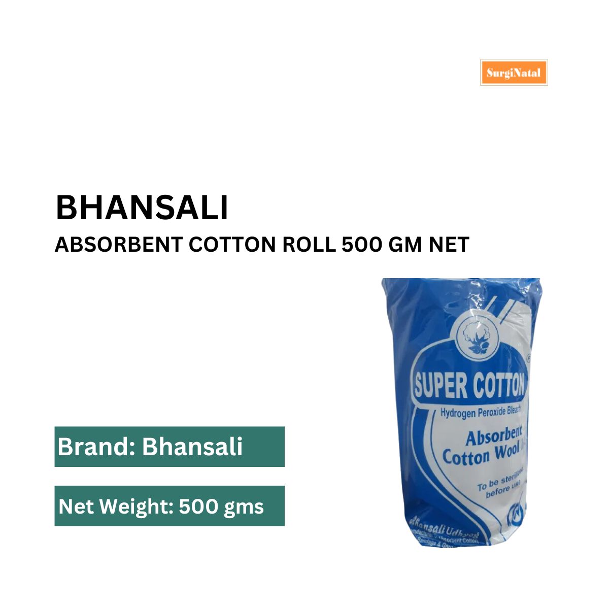  absorbent cotton roll