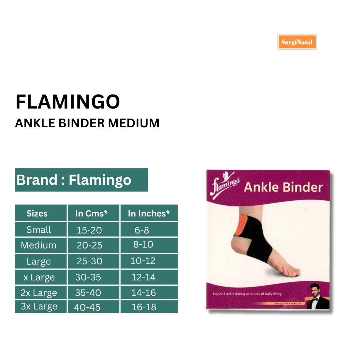 flamingo ankle binder medium