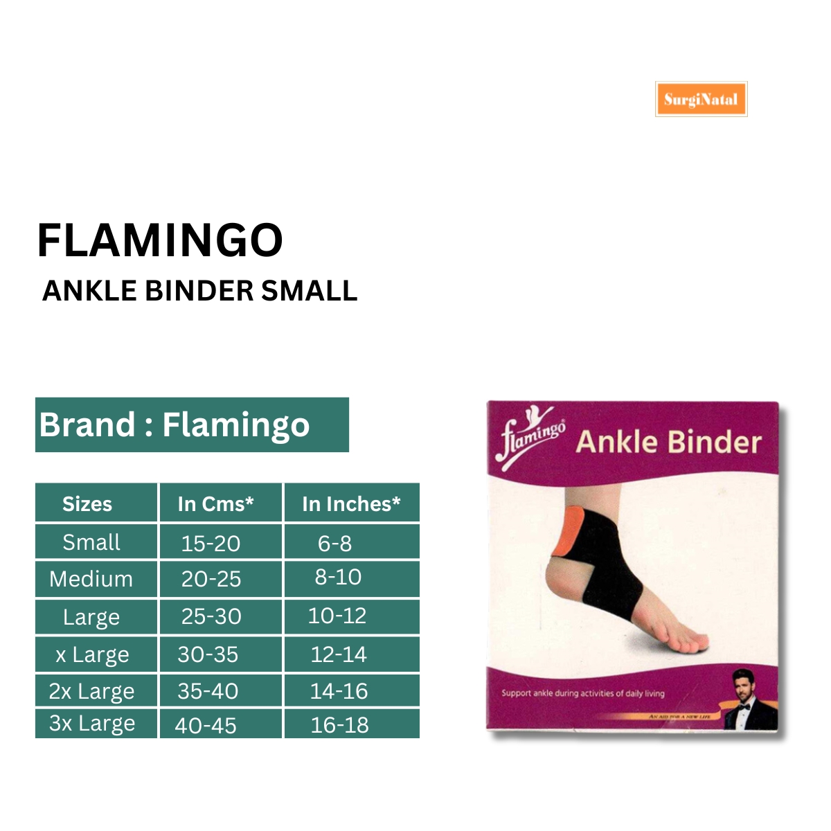 flamingo ankle binder small