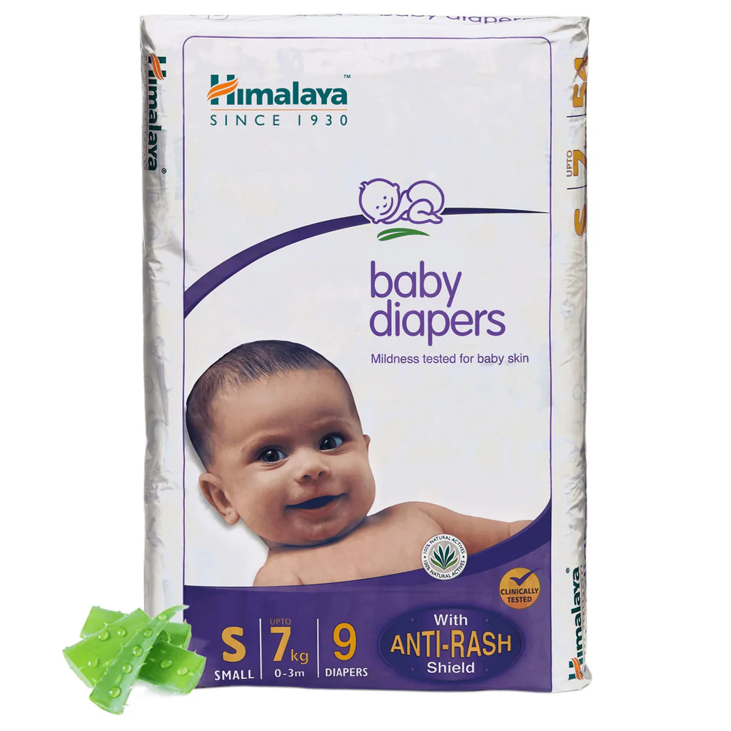 Himalaya Baby Diapers With Anti Rash Shield -S9