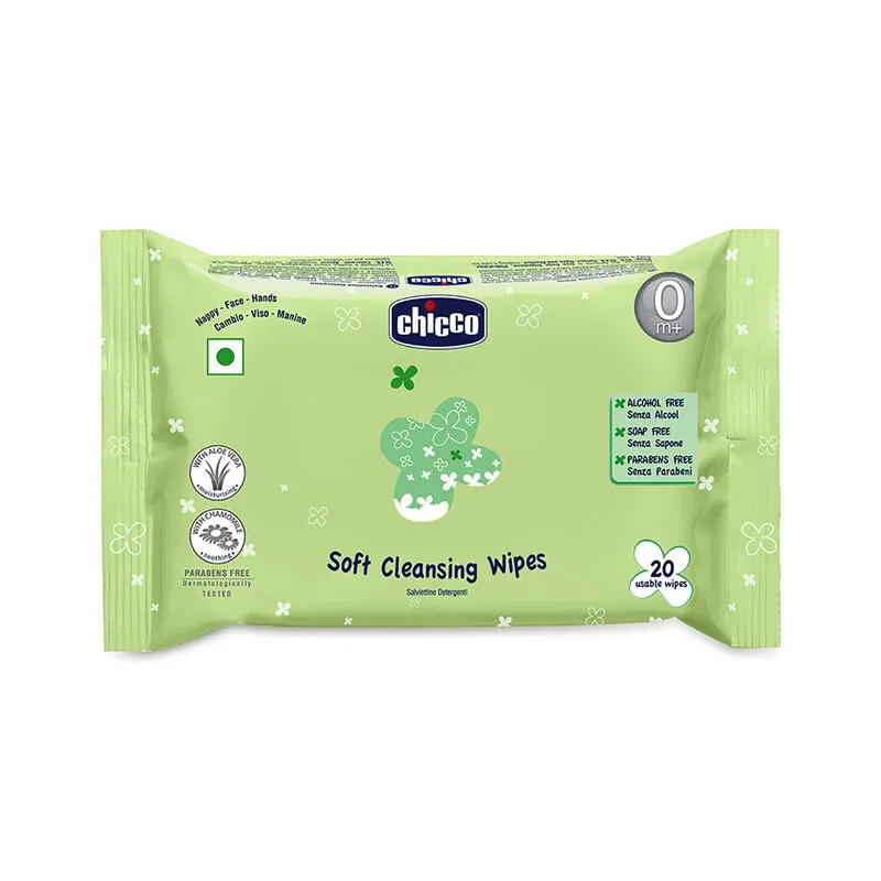 Chicco Baby Moments Soft Cleansing Wipes 20 pcs