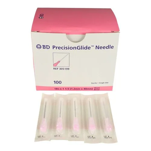 BD PrecisionGlide Needle 18G X 1.5 Pack of 100 Pcs