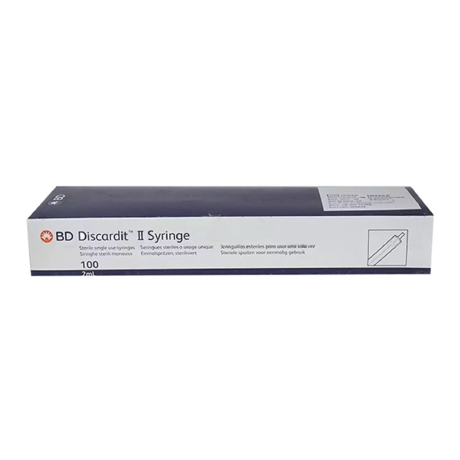 BD Discardit Syringe 2ml 24G Pack of 100 Pcs