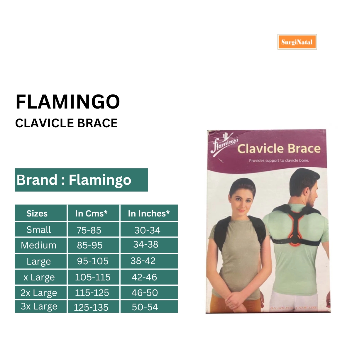flamingo clavicle brace large