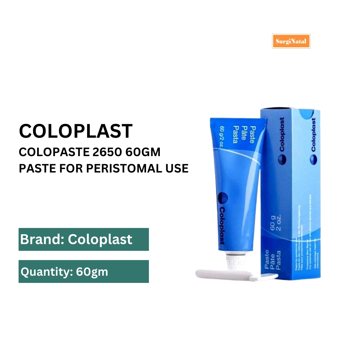  blue coloplast 2650 ostomy paste