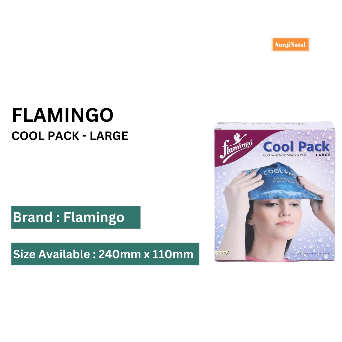 flamingo cool pack - large